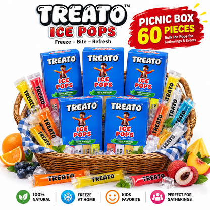 Picnic Box (60 Pieces) – Bulk Ice Pops for Gatherings & Events