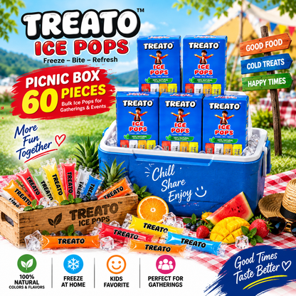 Picnic Box (60 Pieces) – Bulk Ice Pops for Gatherings & Events
