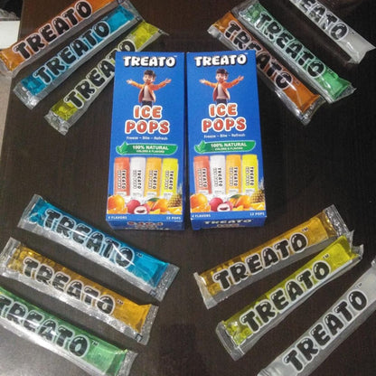 Treato Ice Pops – All Flavor Family Box (20 Pops)
